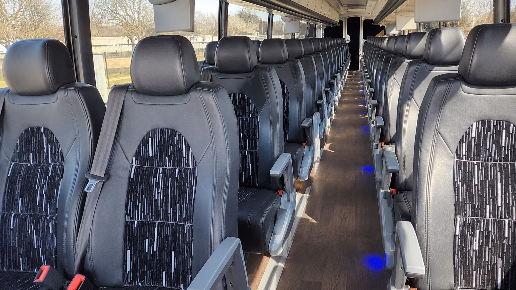 suffolk charter bus rental interior