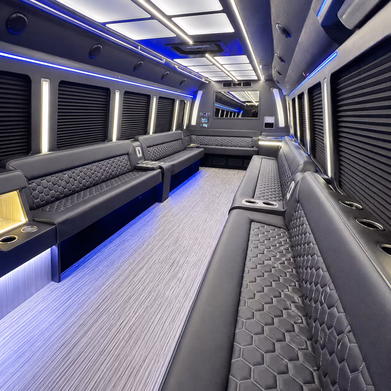 suffolk party bus rental interior